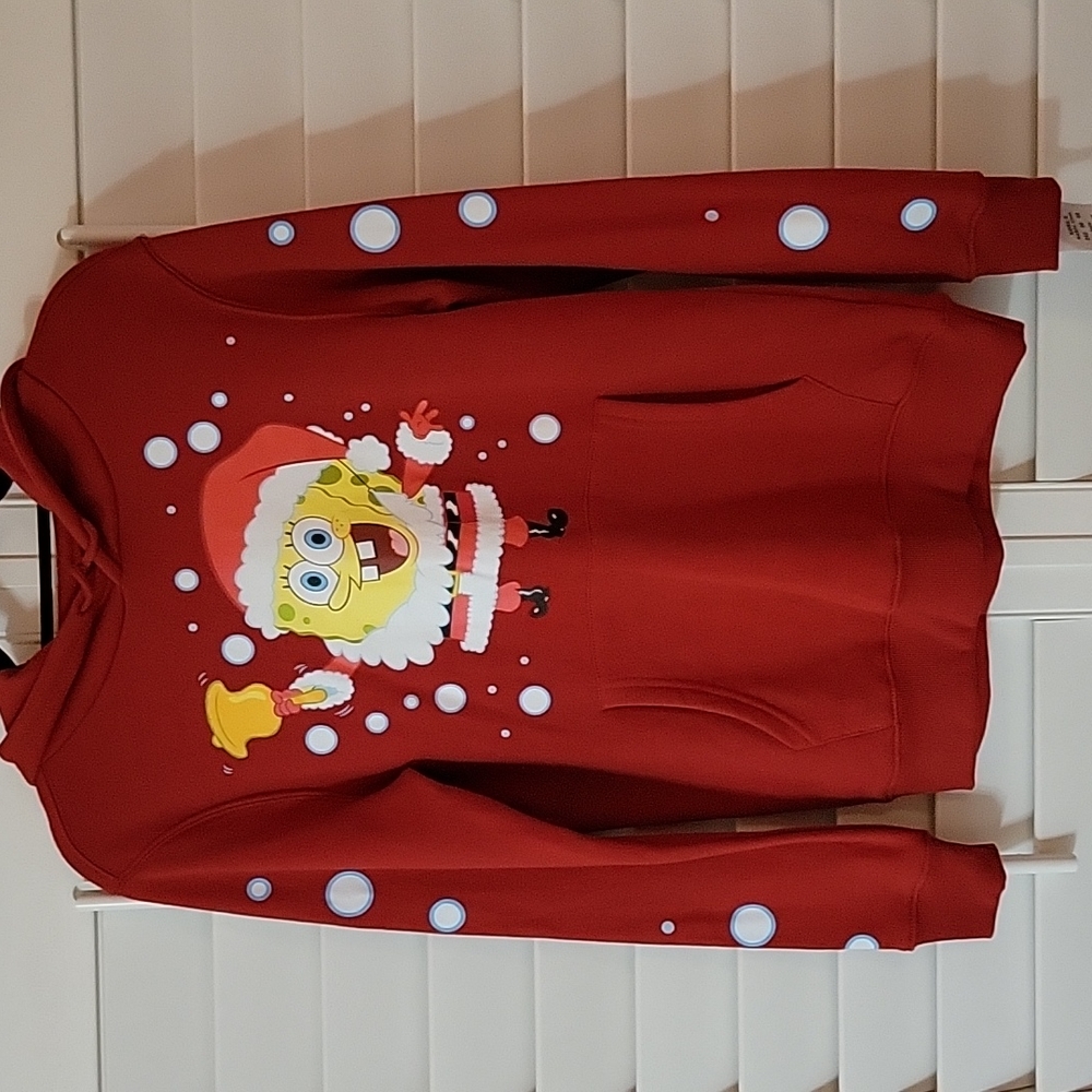 NWT Sponge Bob Holiday Sweatshirt Juniors size XS - Picture 1 of 4